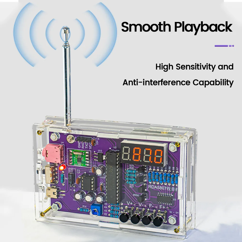 High-quality DIY FM Radio Electronic Kit - Perfect for Soldering Practice & Technological Learning image 2