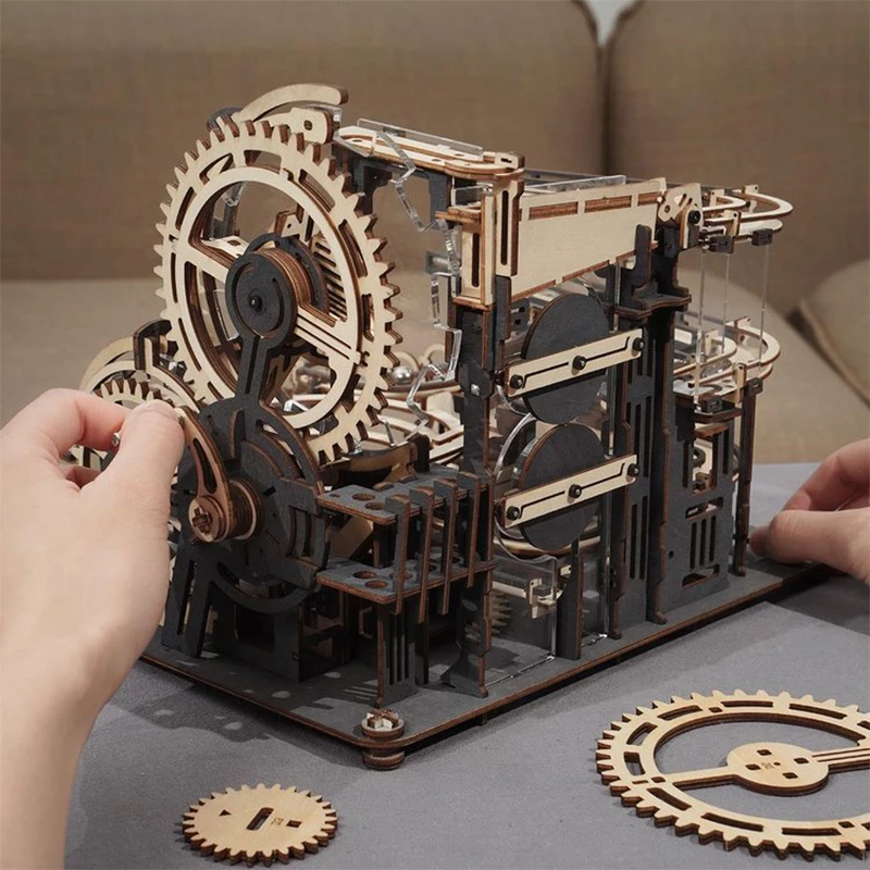 High-quality Robotime Rokr Marble Run Set - 3D Wooden Puzzle DIY Model Kit image 4