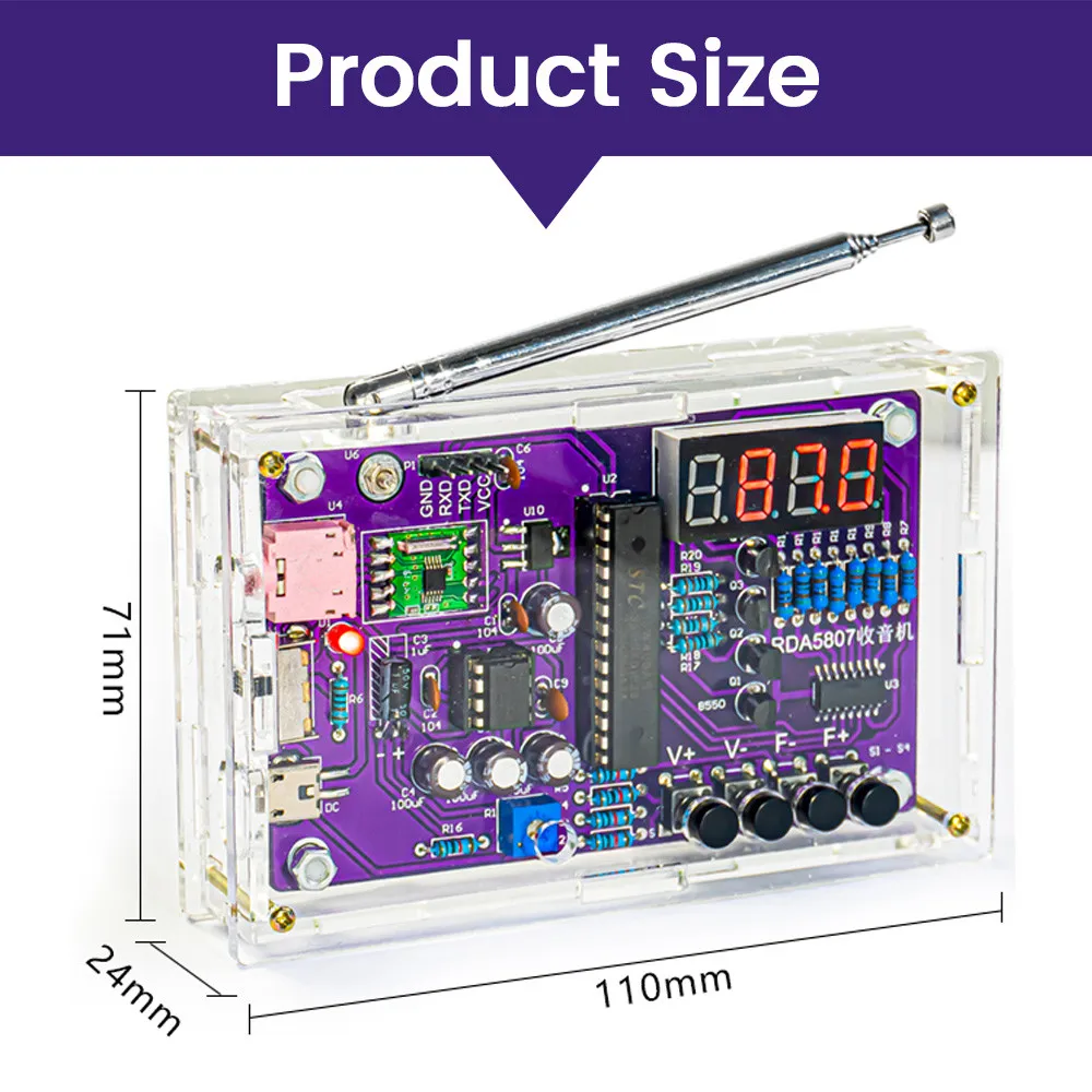 High-quality DIY FM Radio Electronic Kit - Perfect for Soldering Practice & Technological Learning image 4